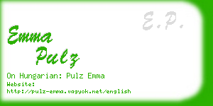 emma pulz business card